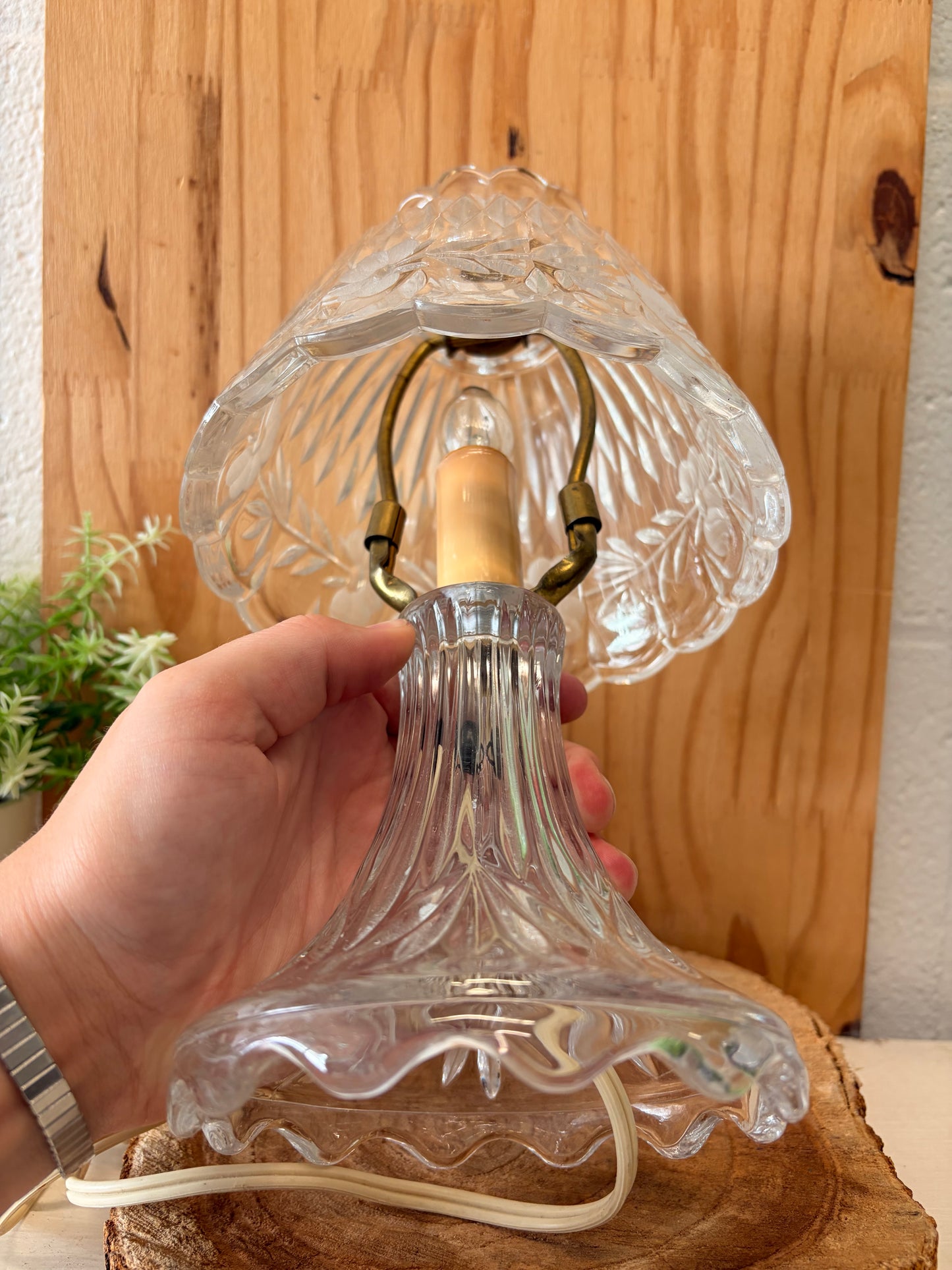 Vtg Princess House Heritage Crystal Table Lamp (Local Pick Up Only)