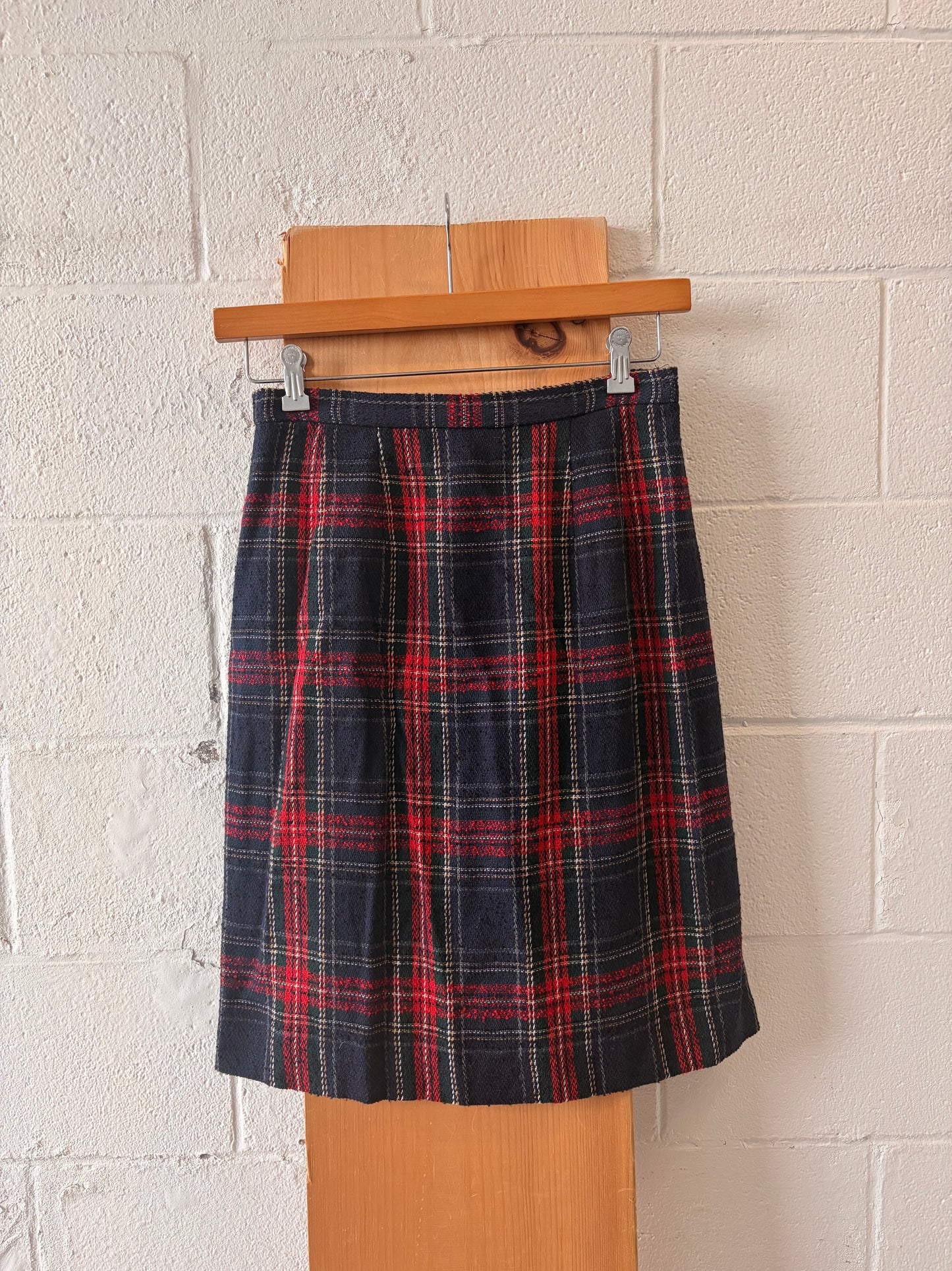 Vtg Plaid Skirt : 8