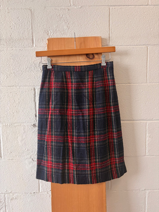 Vtg Plaid Skirt : 8
