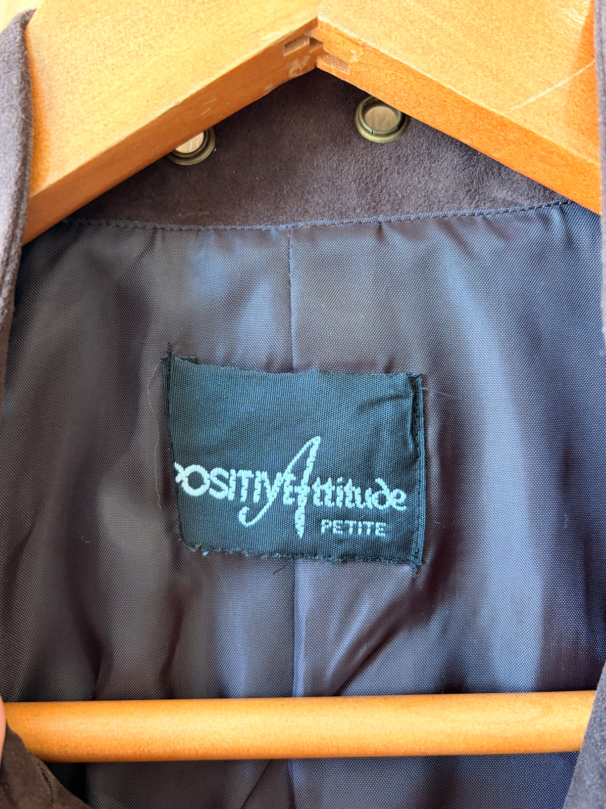 Faux Suede Brown Jacket : S/M