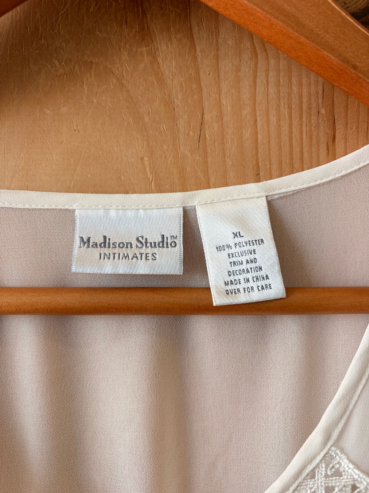 Vtg Sheer White Peignoir Set : XL