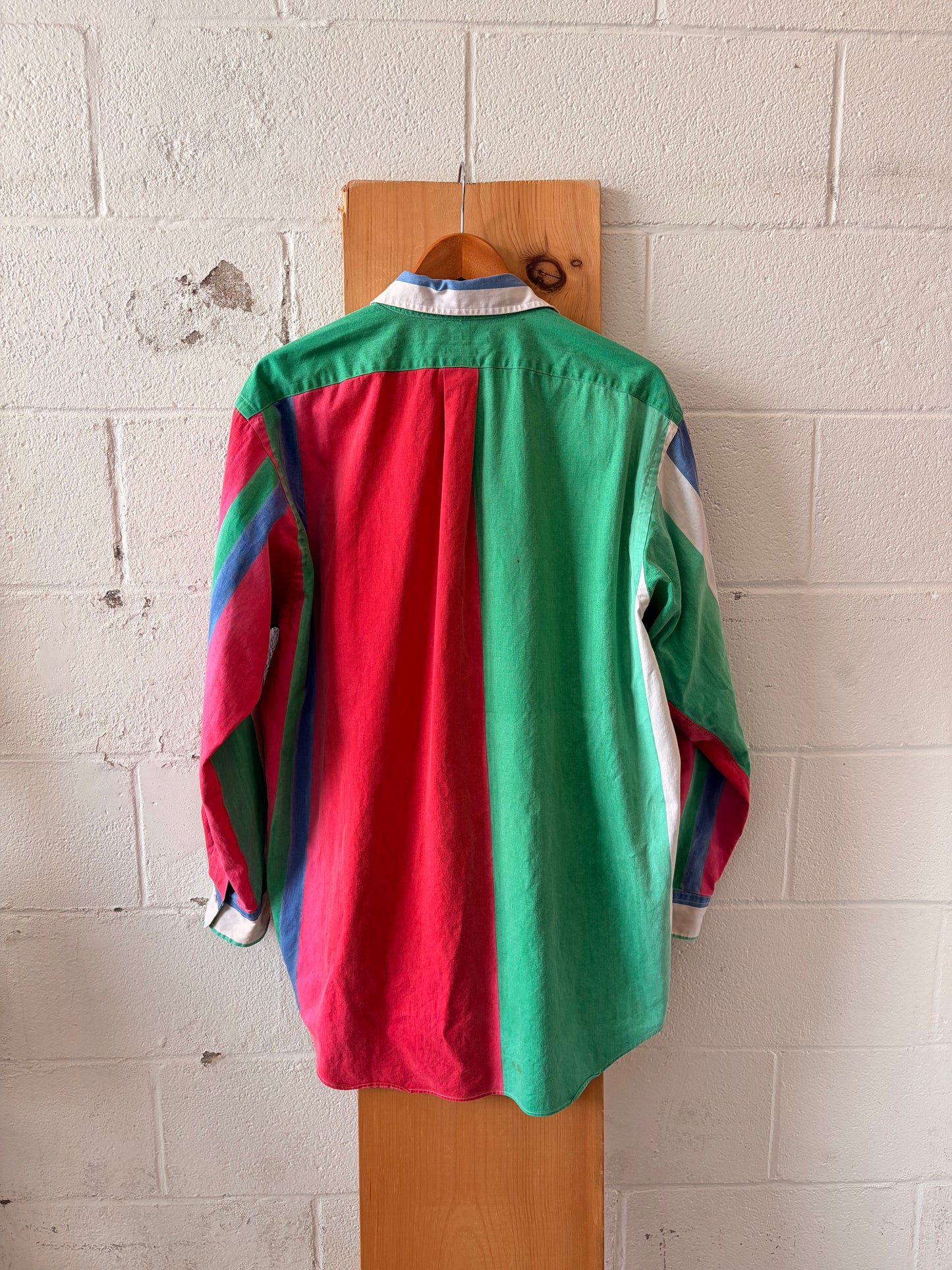 Vtg Striped Ralph Lauren Button Down : L