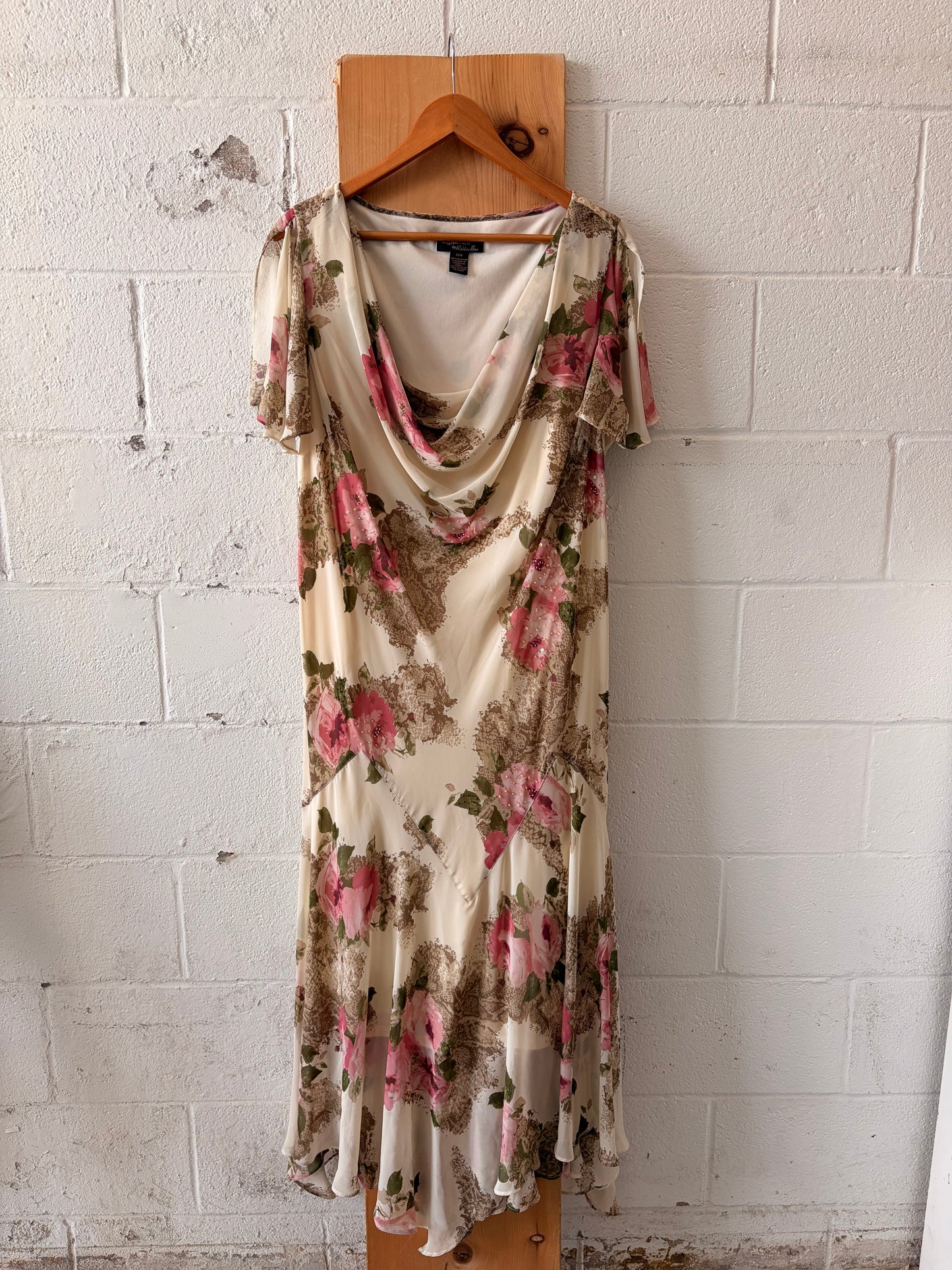 Beaded Floral Dress : 22W