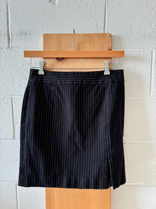 Black Pinstripe Skirt : 8