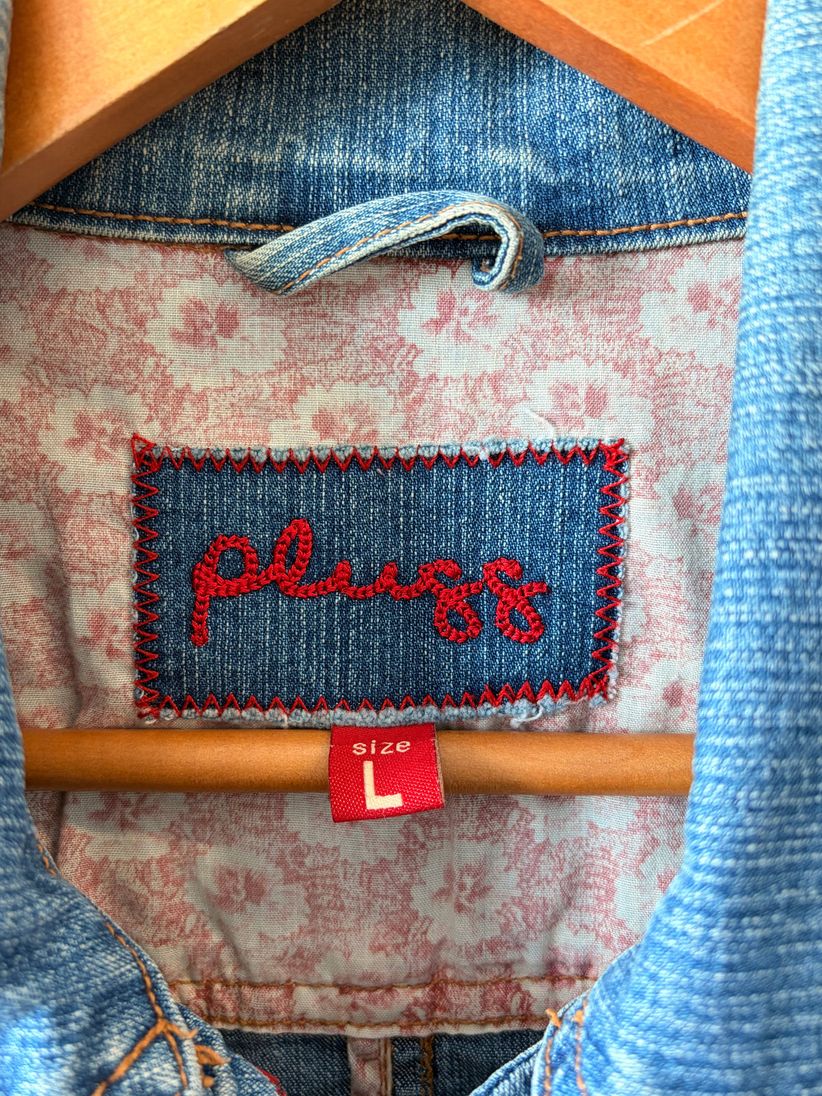 Y2K PLUGG Denim Jacket : L