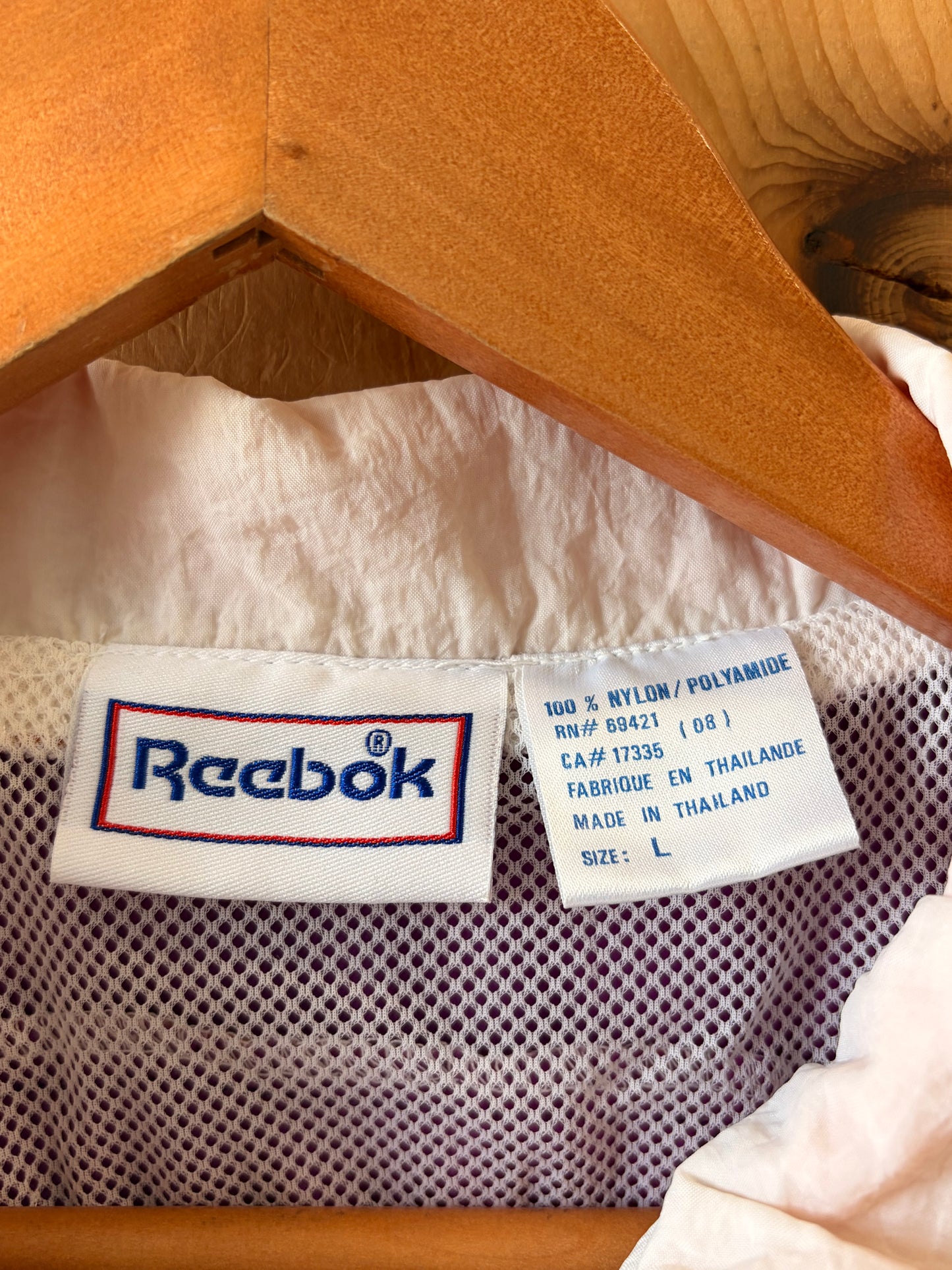 Vtg Reebok Windbreaker : L