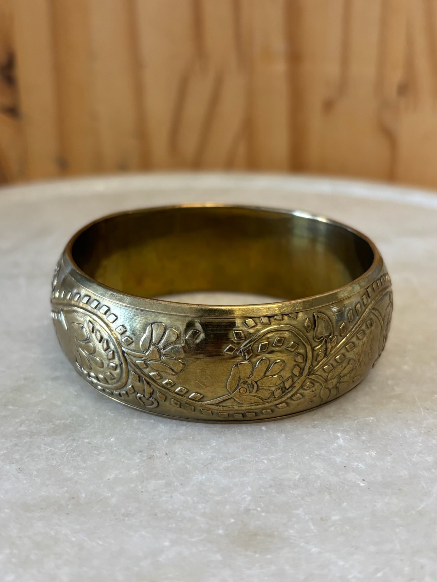 Etched Boho Bangle