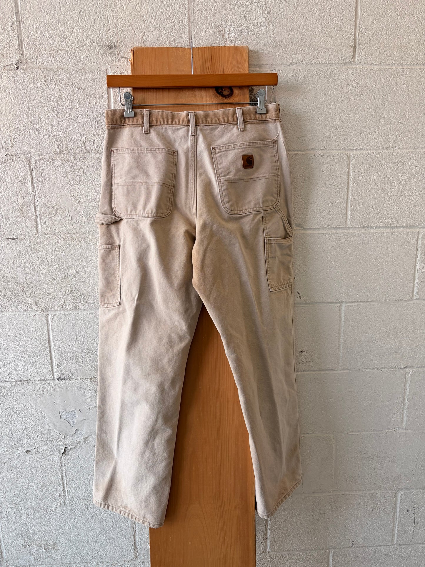 Khaki Carhartt Work Pants : 34x32