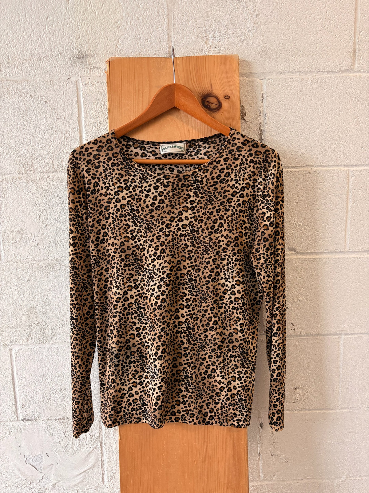 Vtg Slinky Leopard Top : M/L