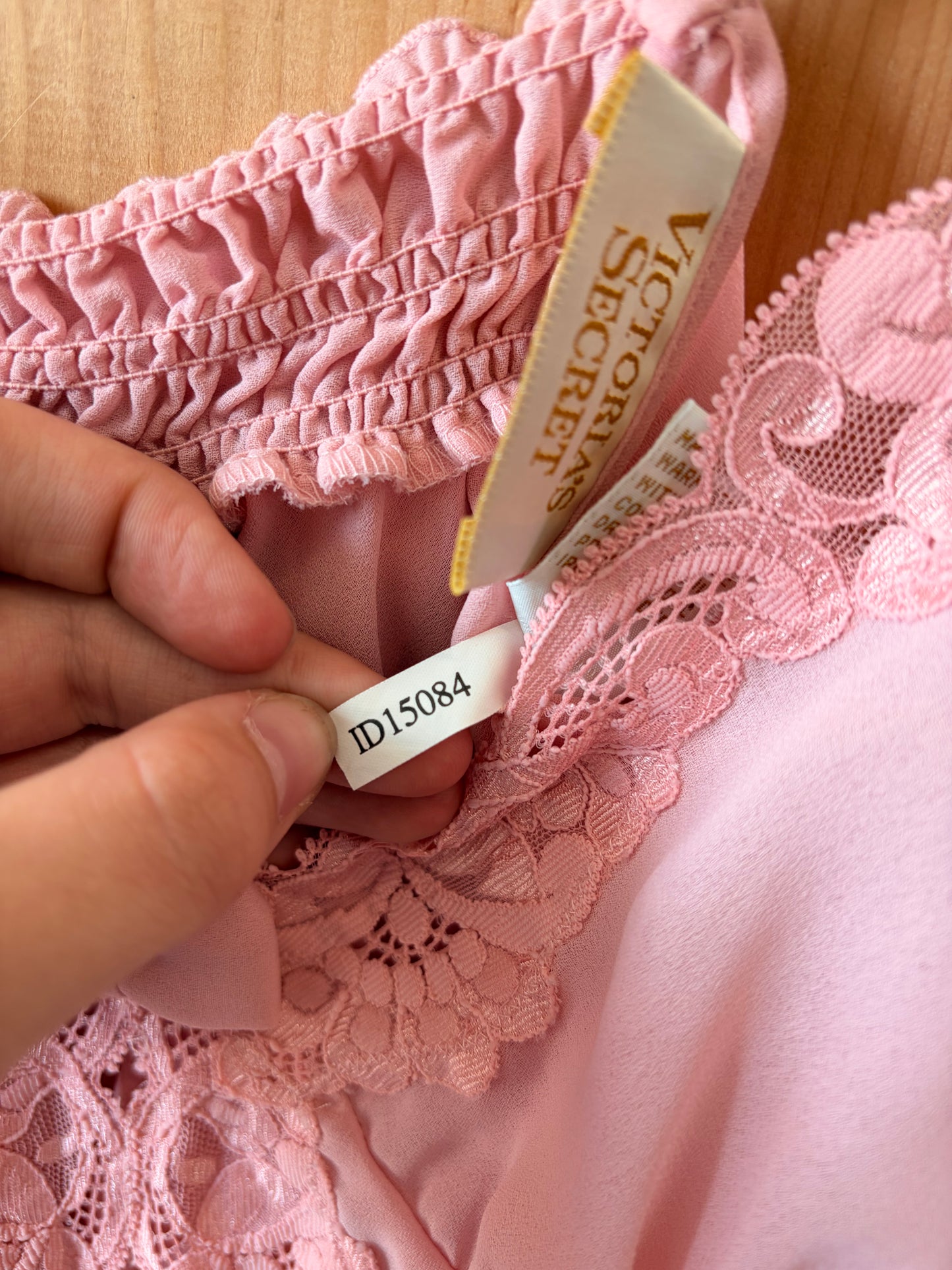 Vtg Pink Victoria’s Secret Bow Slip : M