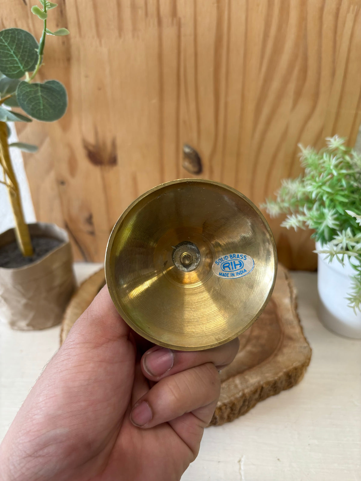 Pair of Brass Candleholders (Local Pickup Only)