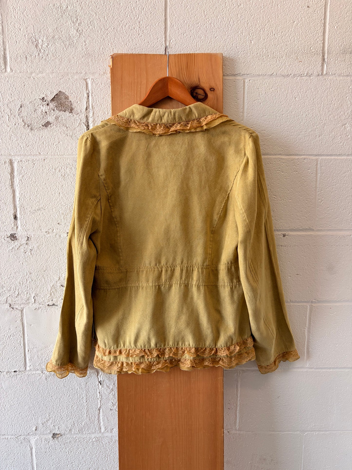 Lace Ruffled Blazer : M