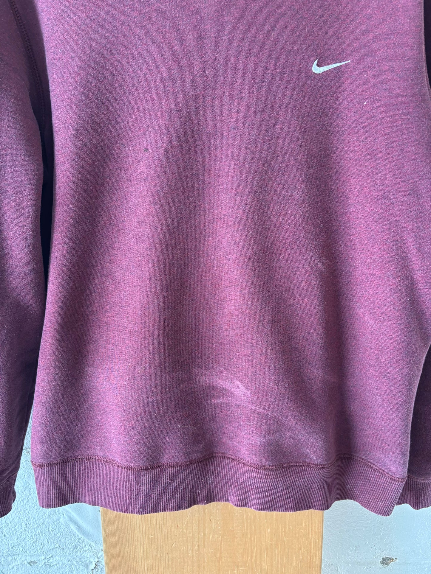 Vtg Burgundy Nike Crew : L