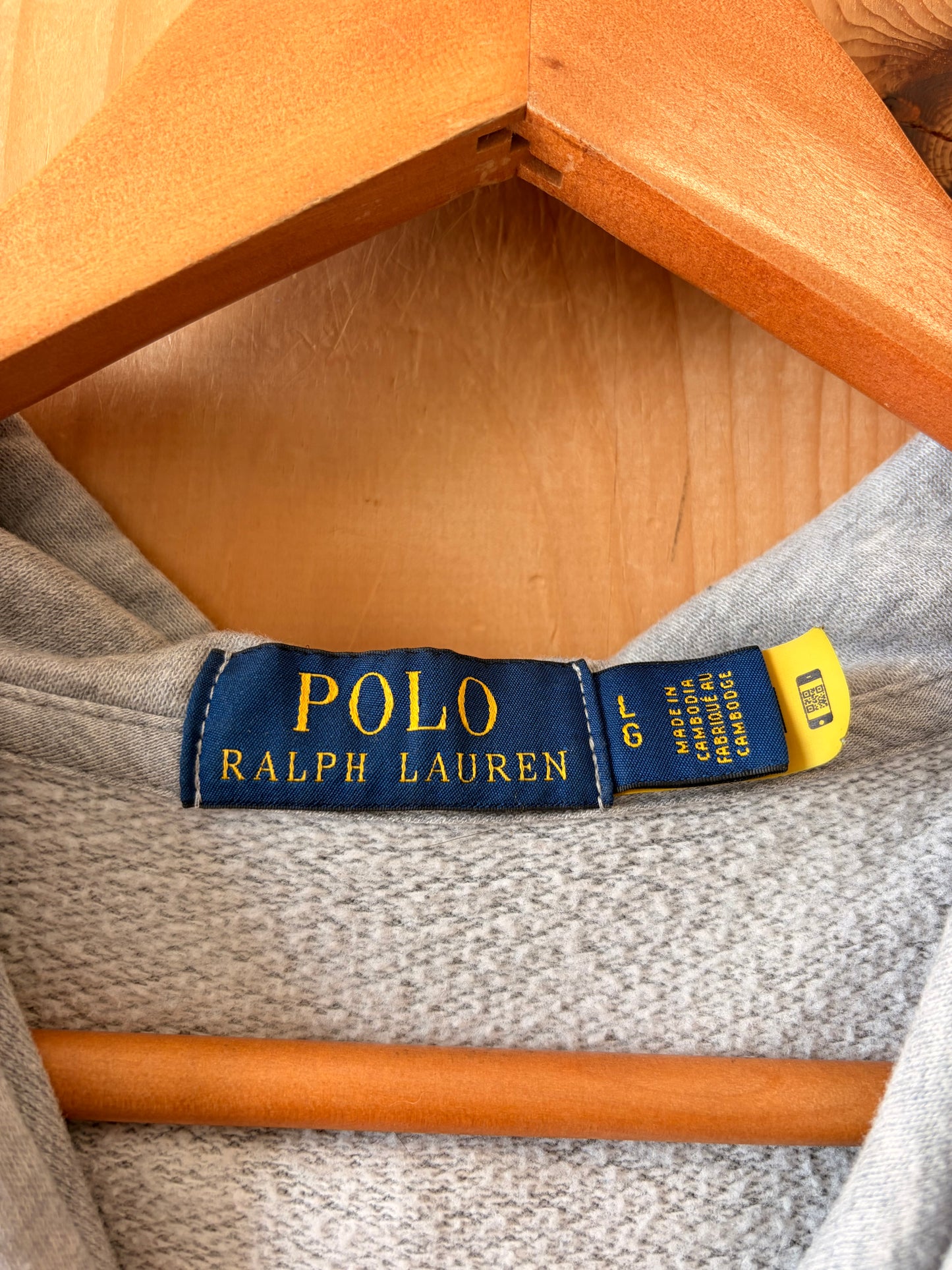 Gray Polo Ralph Lauren Hoodie : L