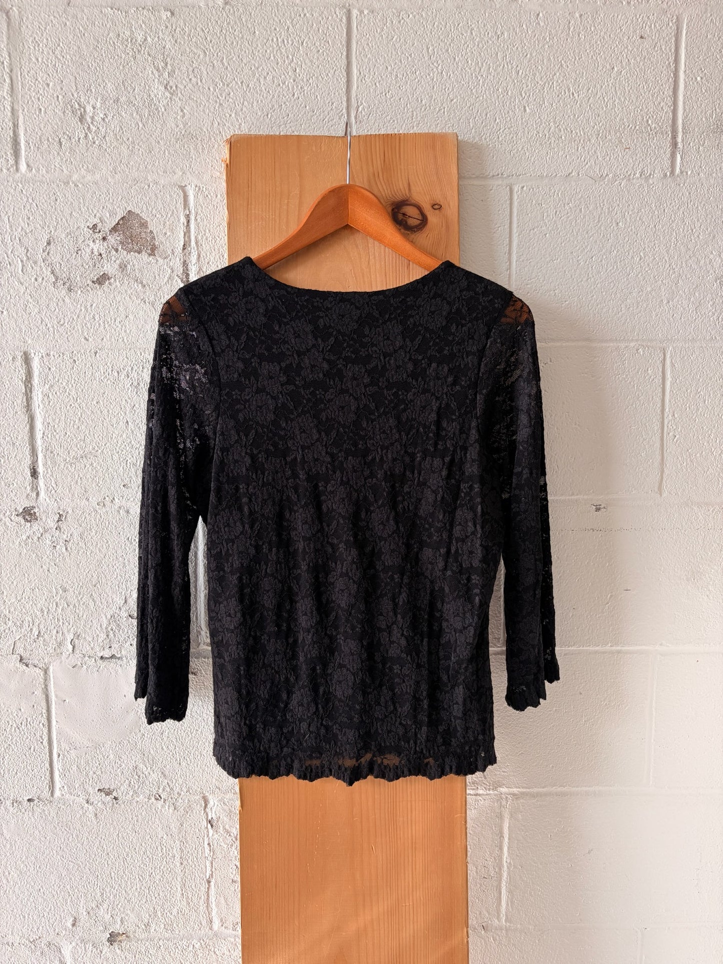 Black Lace Top : M