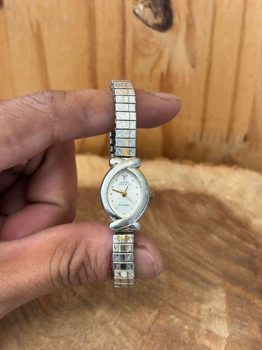 Vtg Silver Tone Watch (As Is)