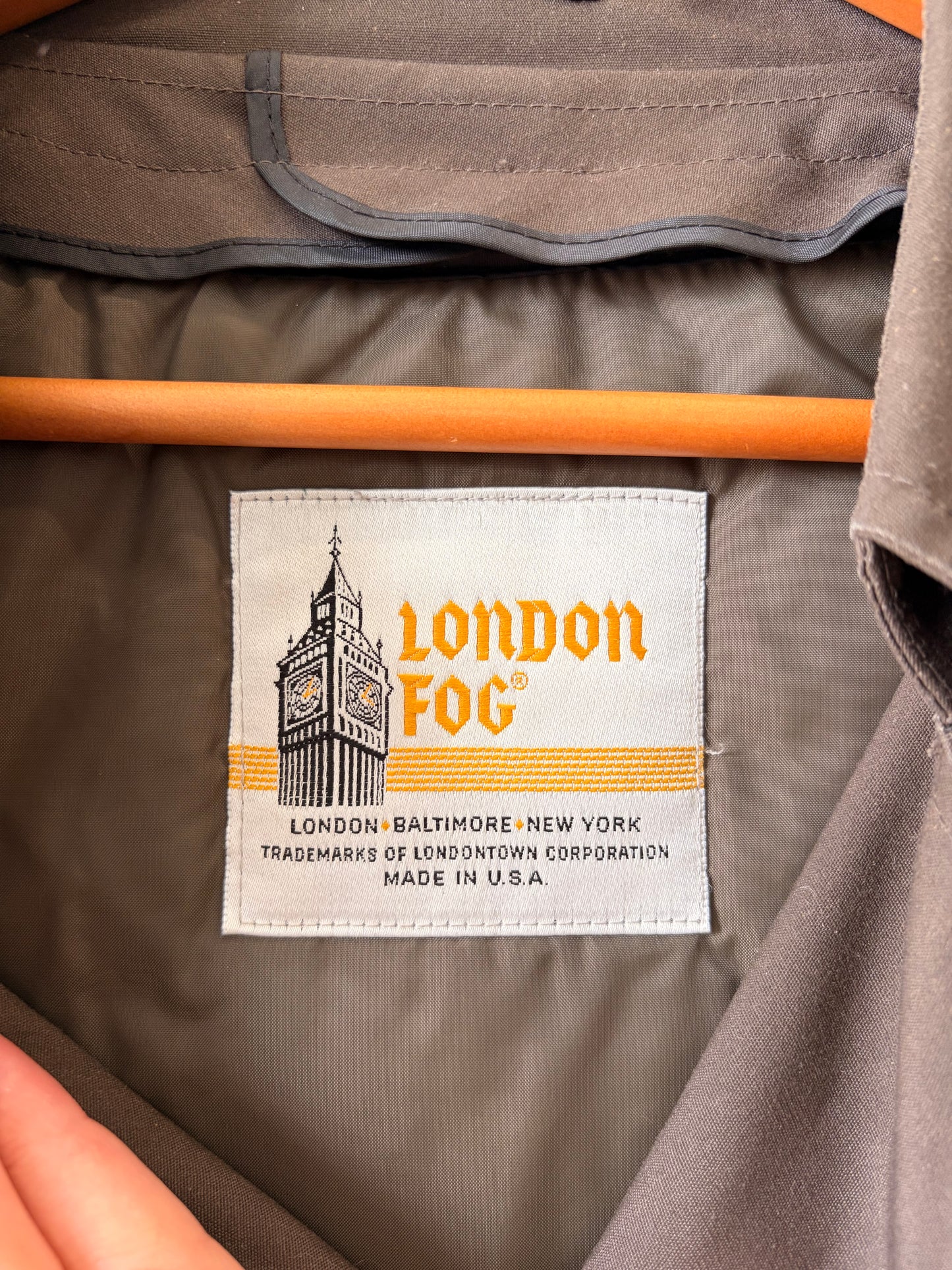 Vtg London Fog Trench Coat : 44 Reg