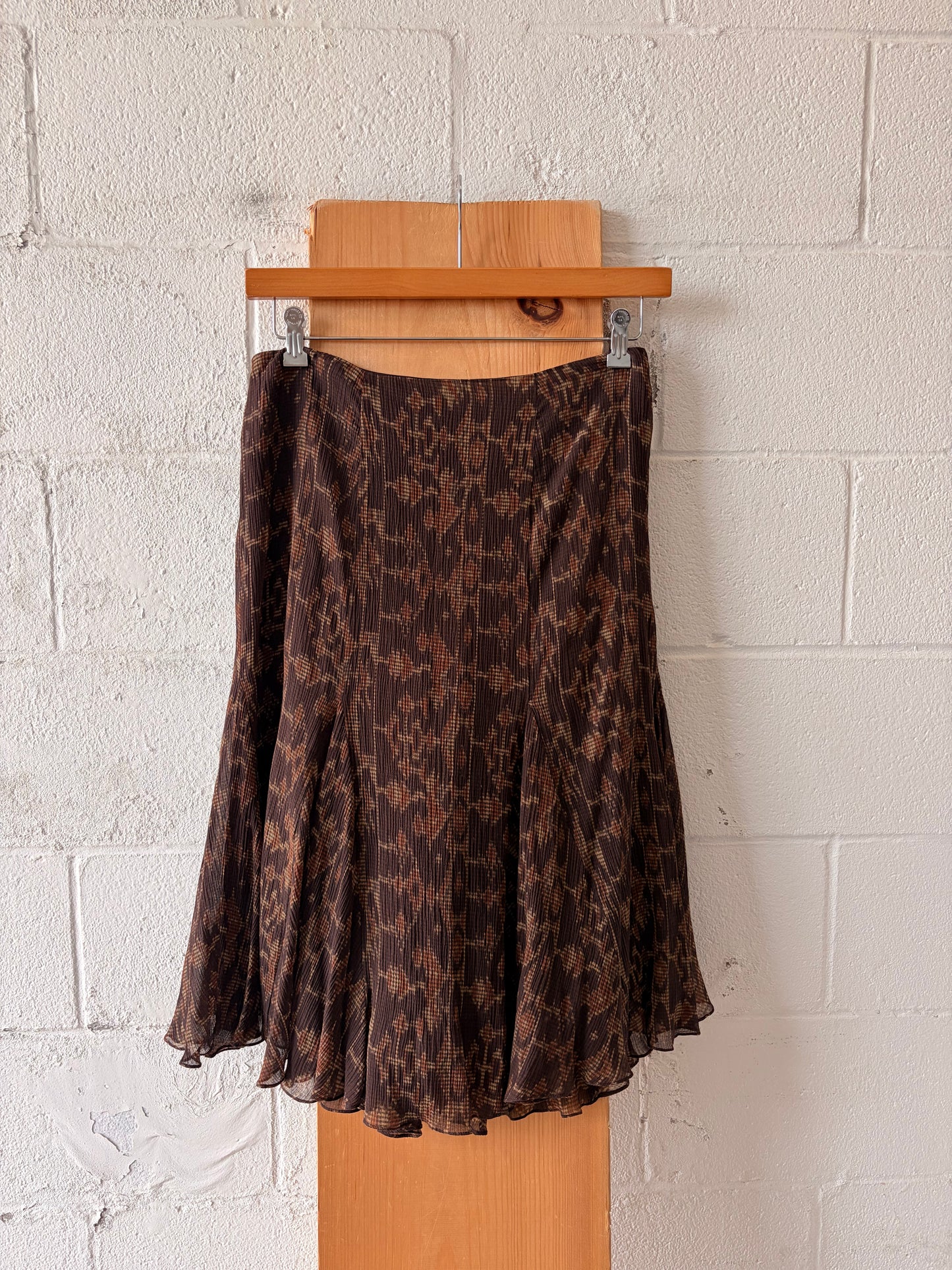 Patterned Brown Ralph Lauren Skirt : 8