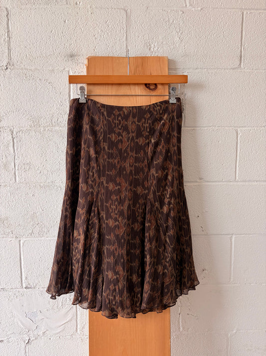 Patterned Brown Ralph Lauren Skirt : 8