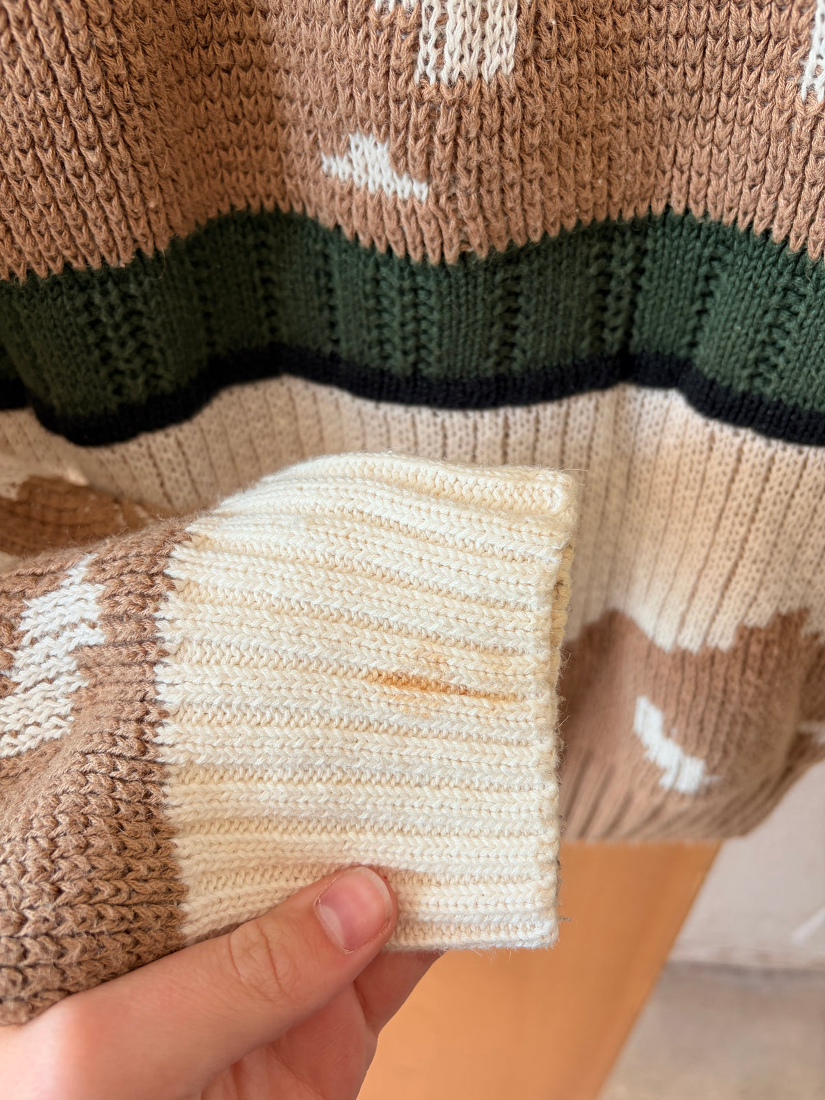 Vtg Generra Mountain Landscape Sweater : S (As Is)