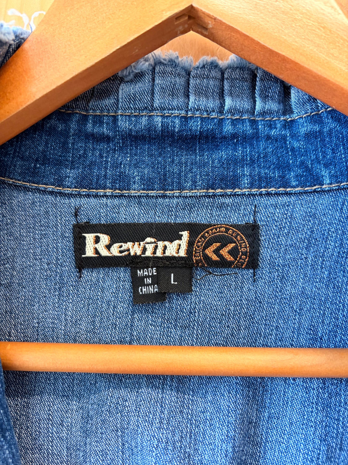 Y2K Rewind Denim Jacket : L