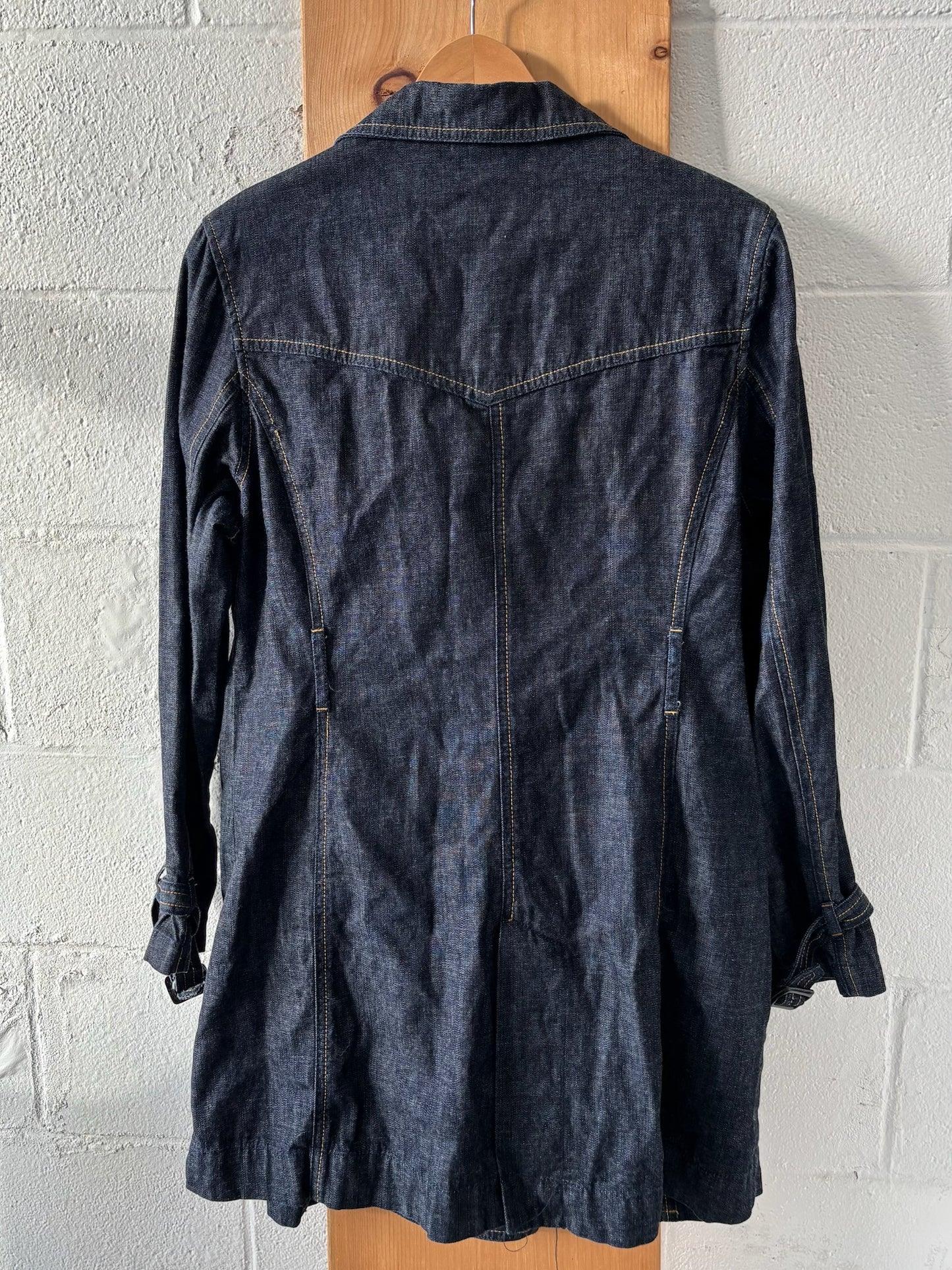 Denim Trench Coat : XL