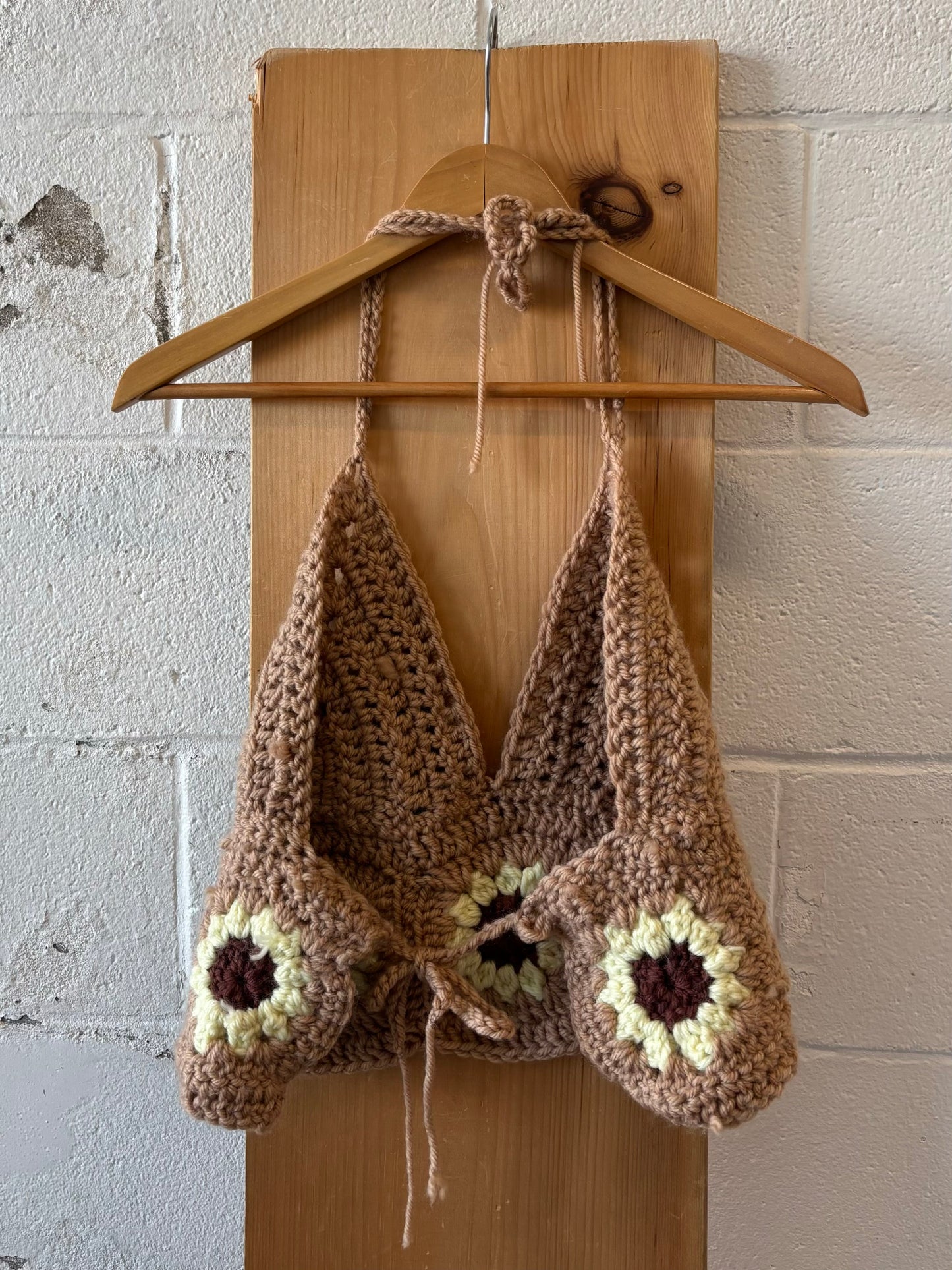 Crochet Sunflower Halter : M/L