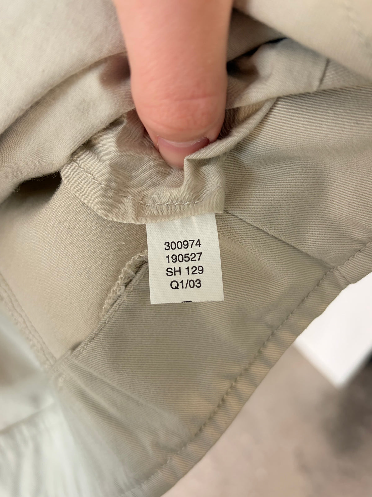 ‘03 Casual Light Khaki Jacket : XL