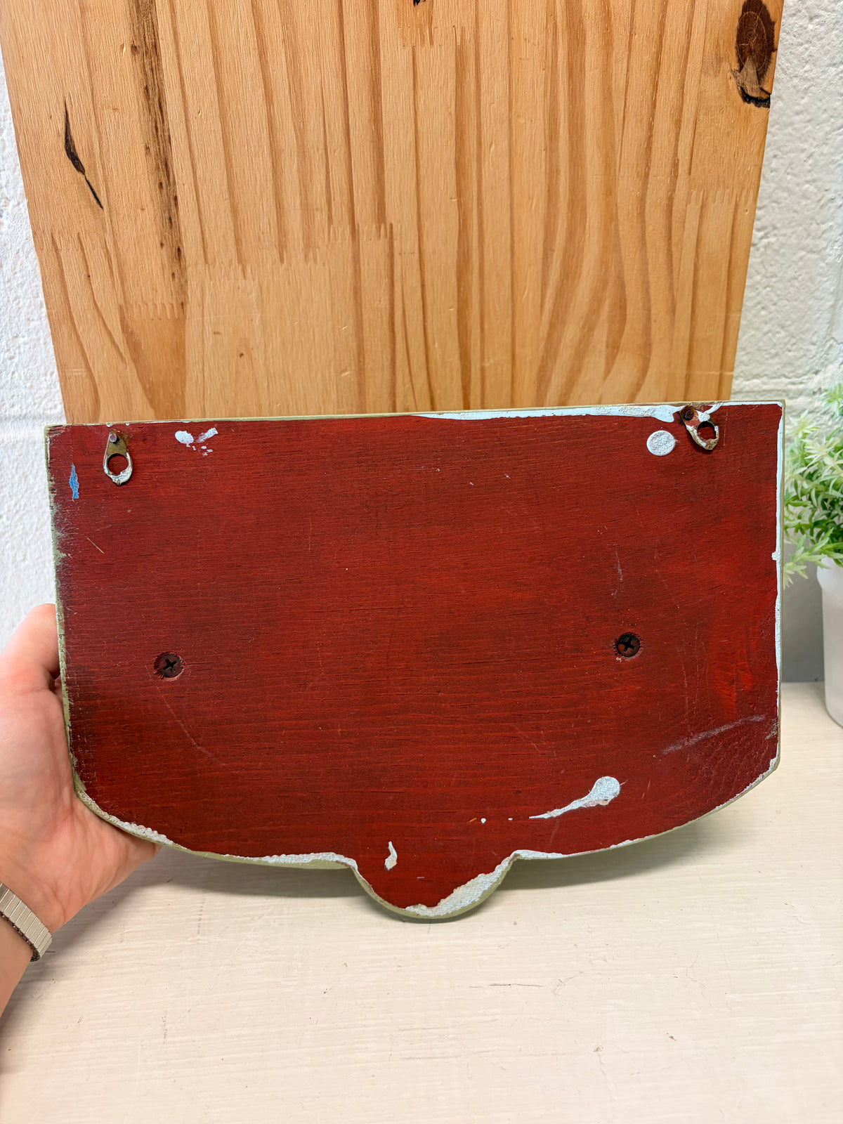 Little Sage Green Painted Shelf (Local Pick Up Only)