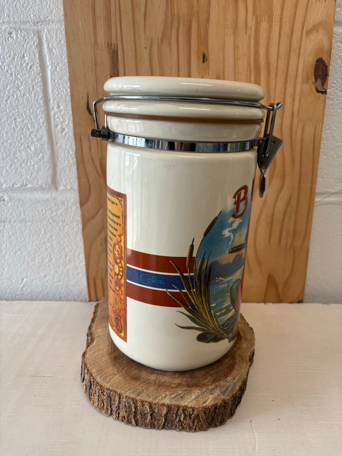 Vtg Colibri Bullfrog Humidor Canister (Local Pickup Only)