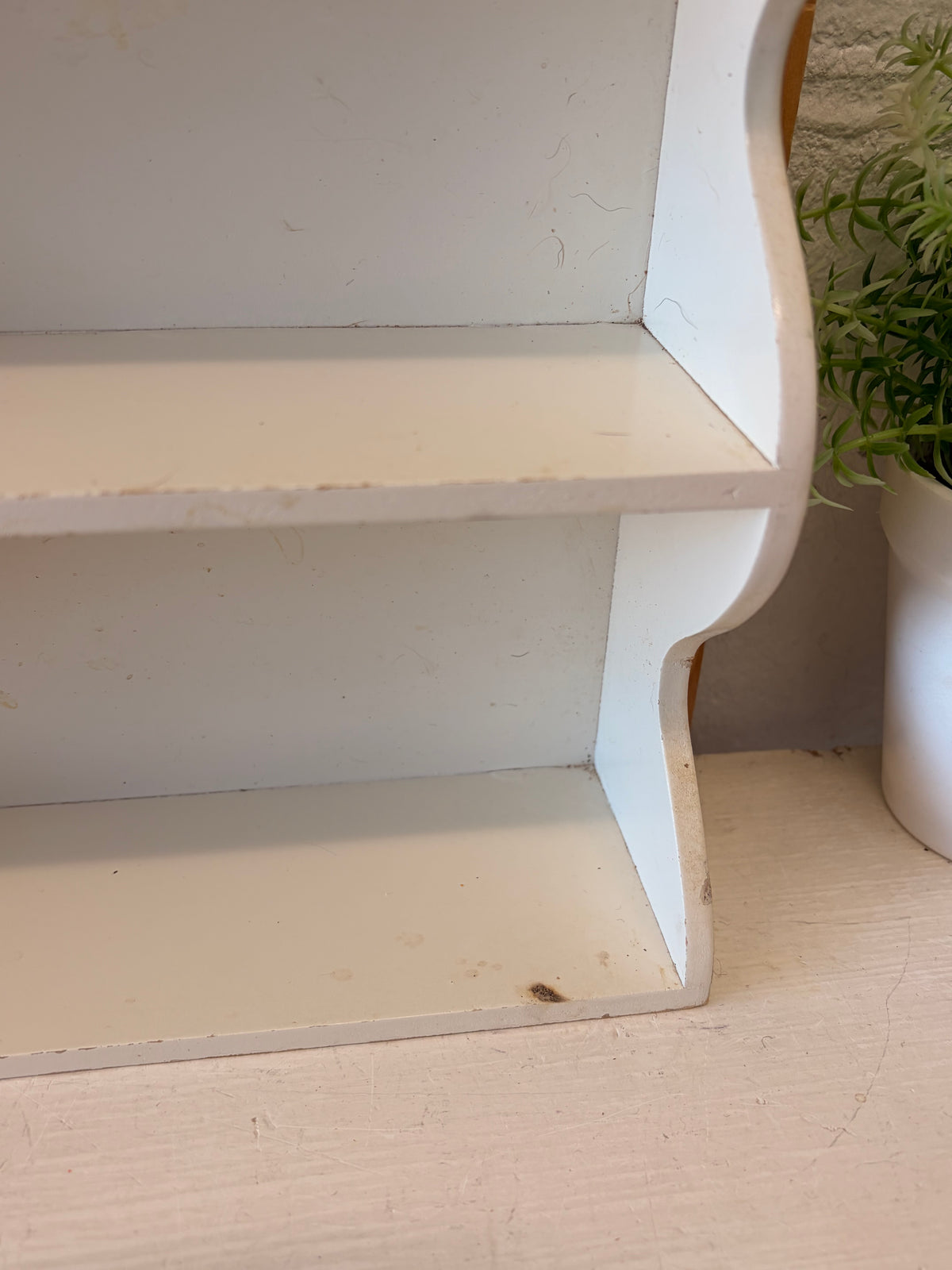 Little Green & White Shelf (Local Pick Up Only)