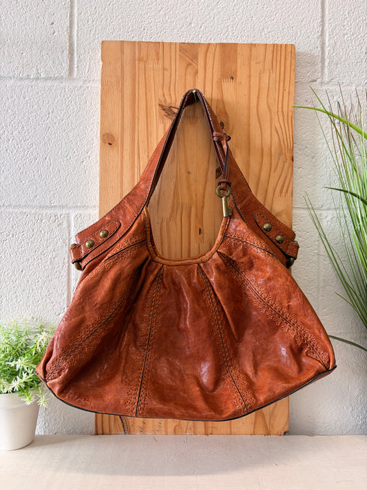 Brown Fossil Hobo Purse