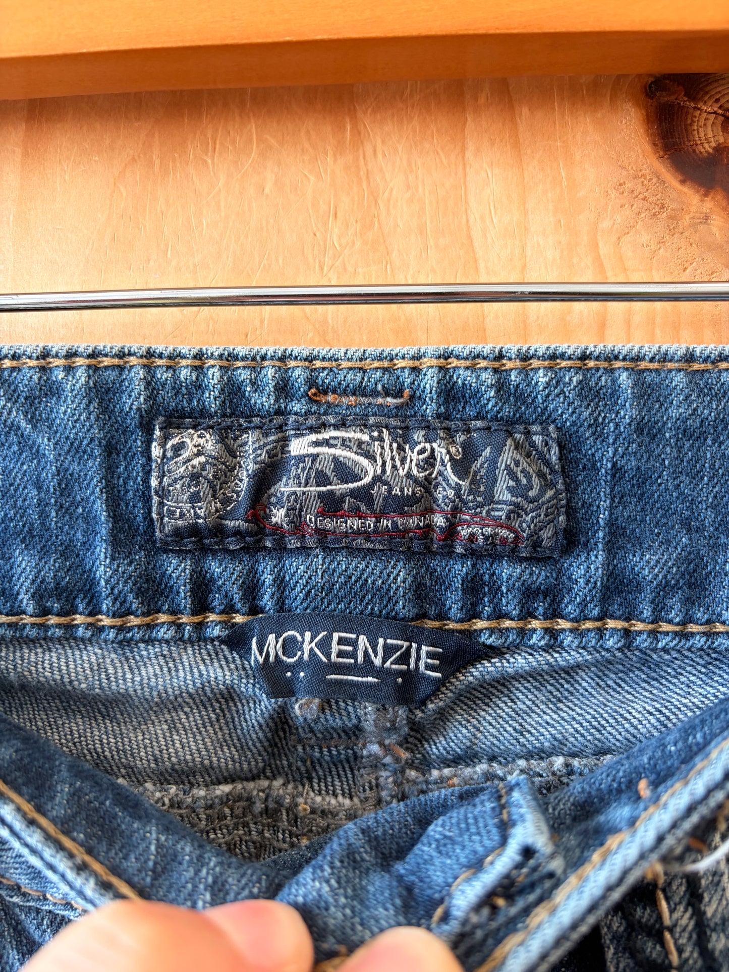 Medium Wash Silver jeans : 30”W