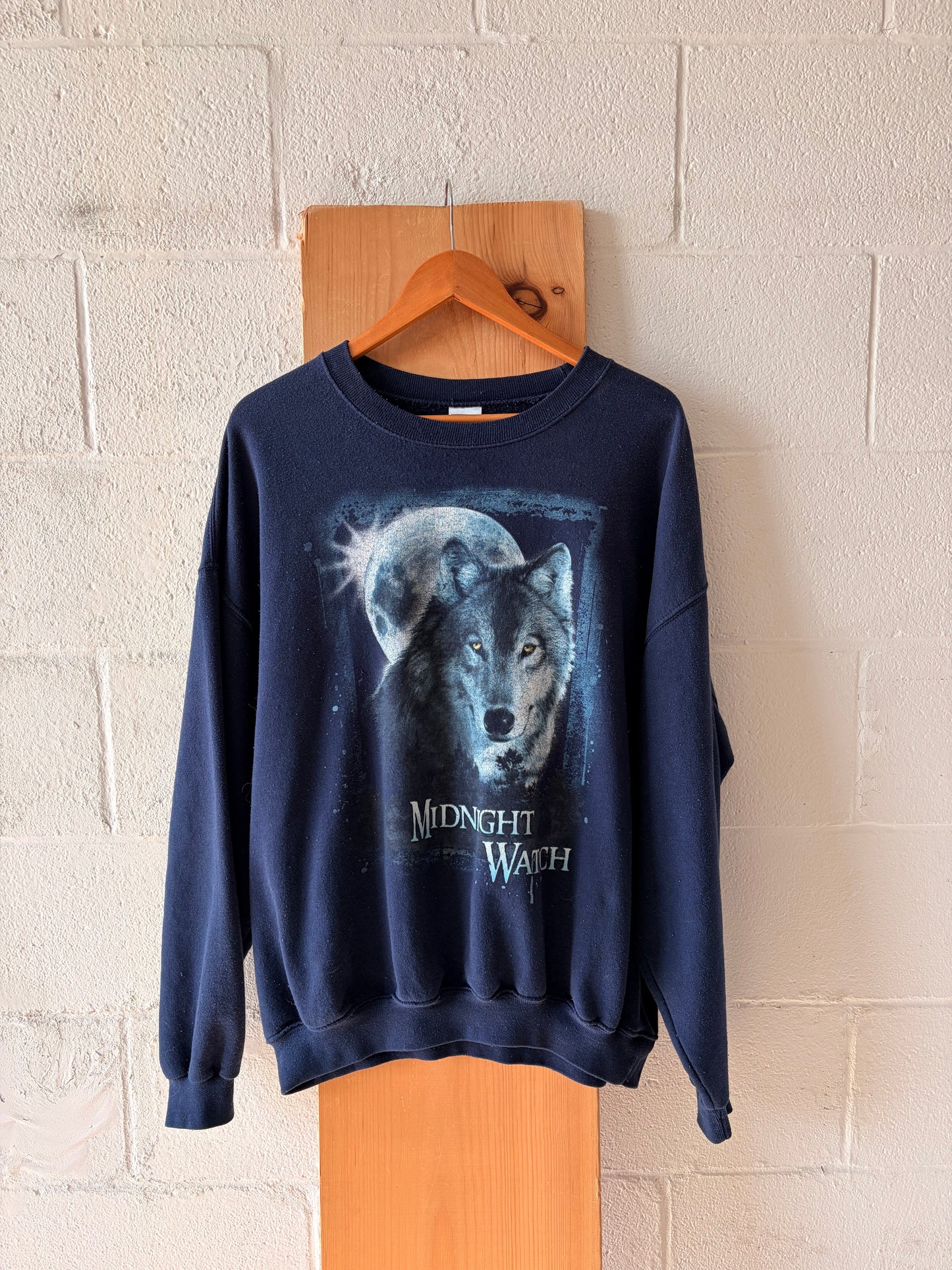 Vtg “Midnight Watch” Wolf Crew : XL