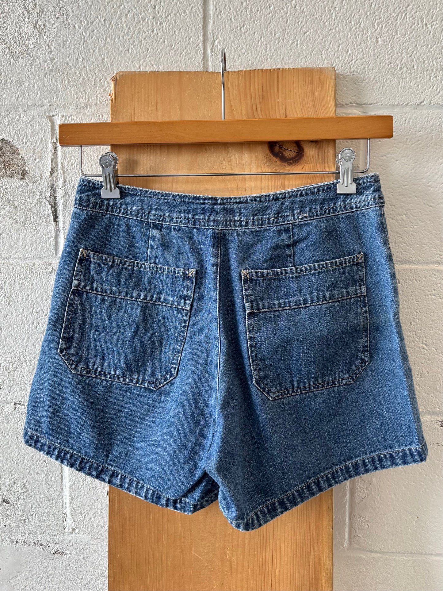 Denim Drawstring Shorts : 4