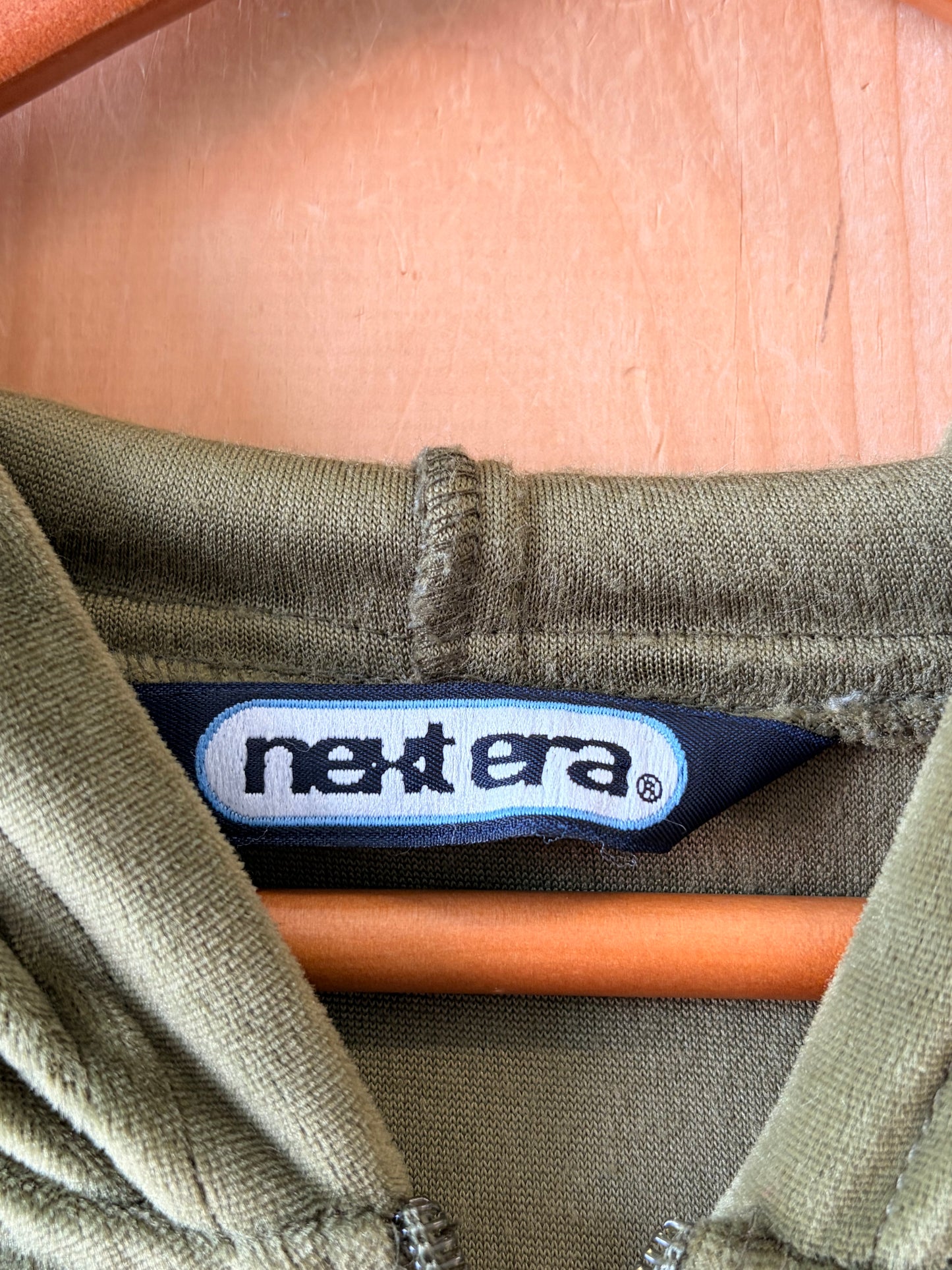 Striped Green Velour Track Jacket : L