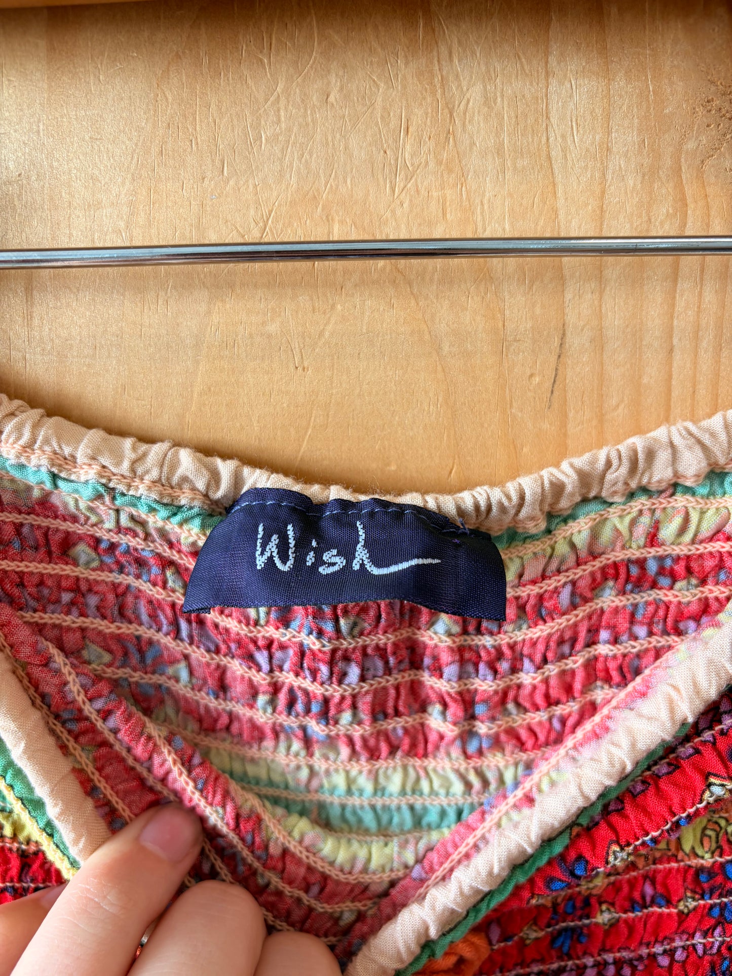 Colorful Boho Strapless Dress : S
