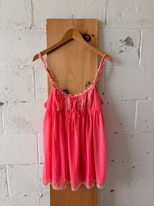 ‘07 Victoria’s Secret Coral Milkmaid Cami : L