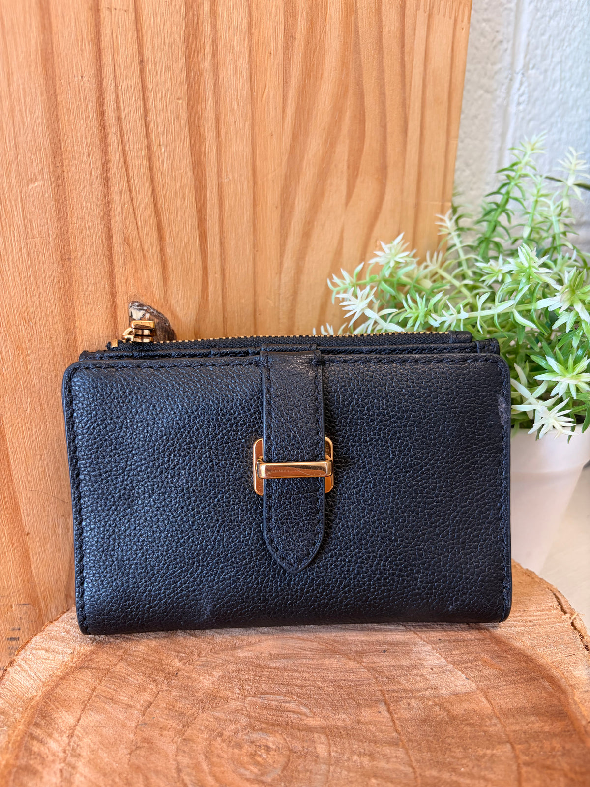 Black Fossil Emery Wallet