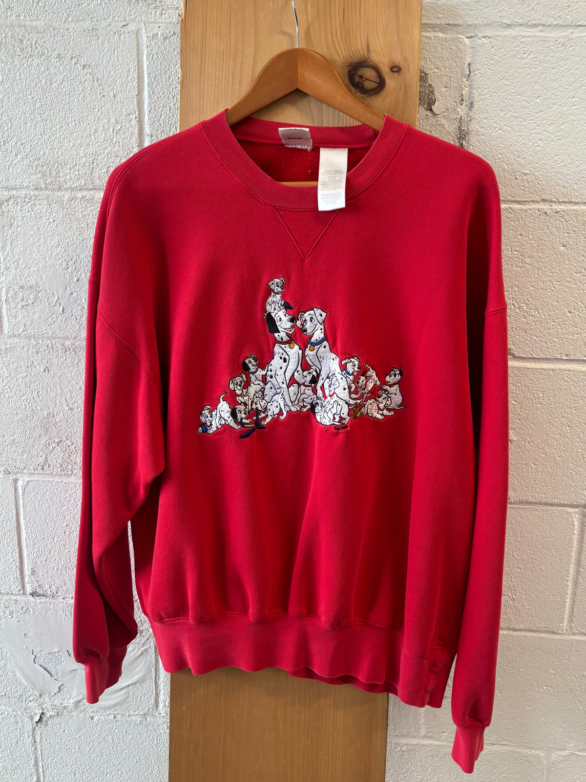 Vtg Disney 101 Dalmatians Crew : L
