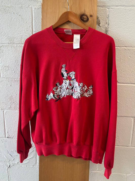 Vtg Disney 101 Dalmatians Crew : L