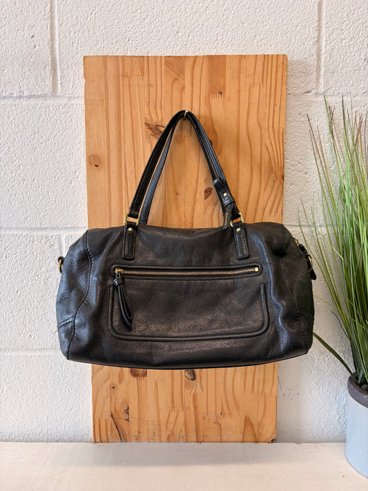 Black Coach Poppy Satchel / Hand Bag (As Is)