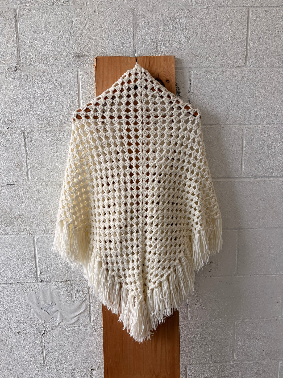 Ivory Crochet Shawl