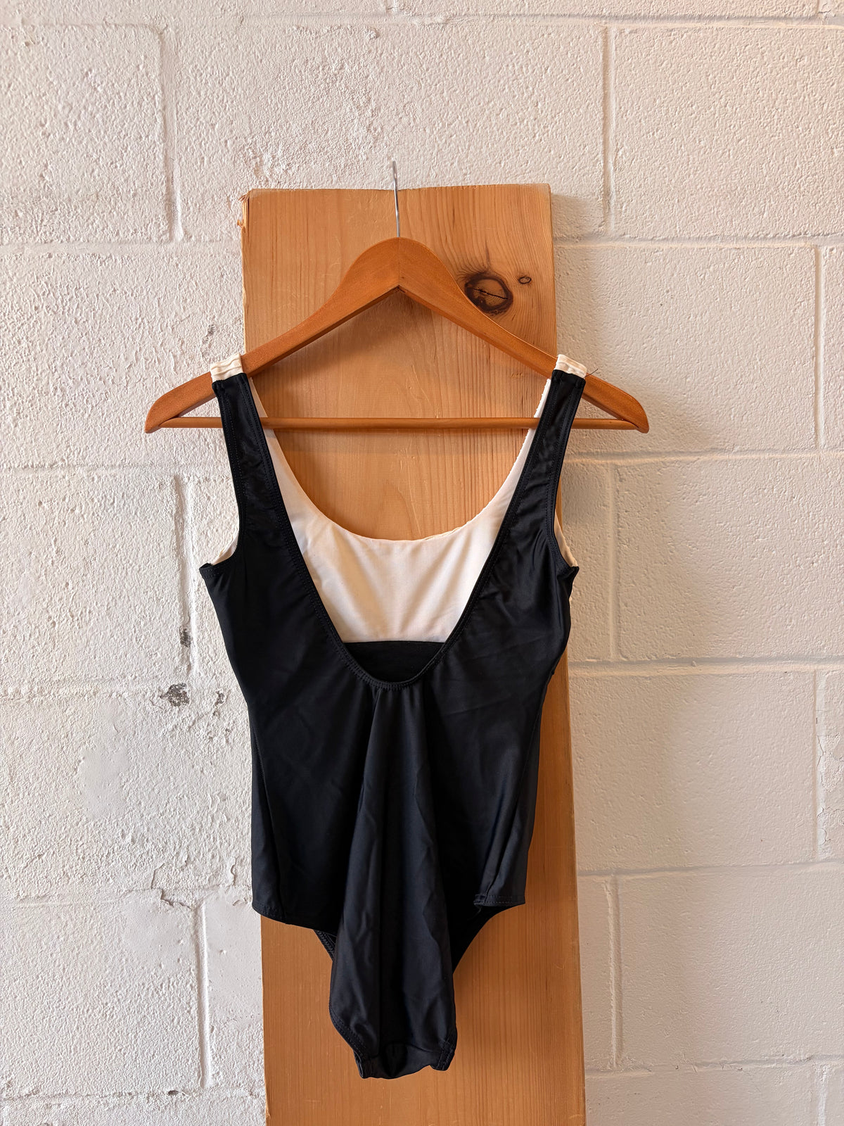 Vtg Black & White Bathing Suit : 10