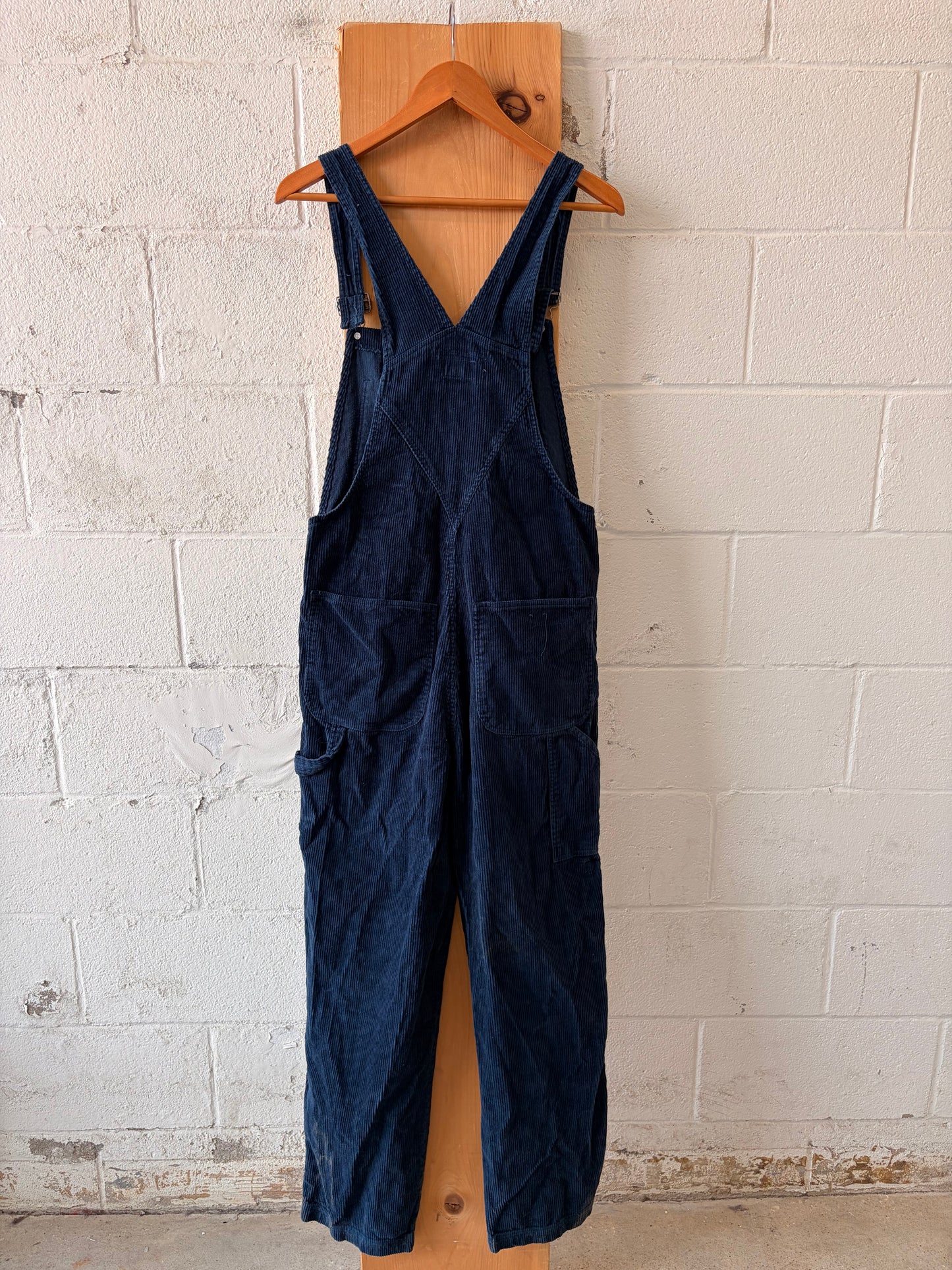 Navy Corduroy Overalls : S