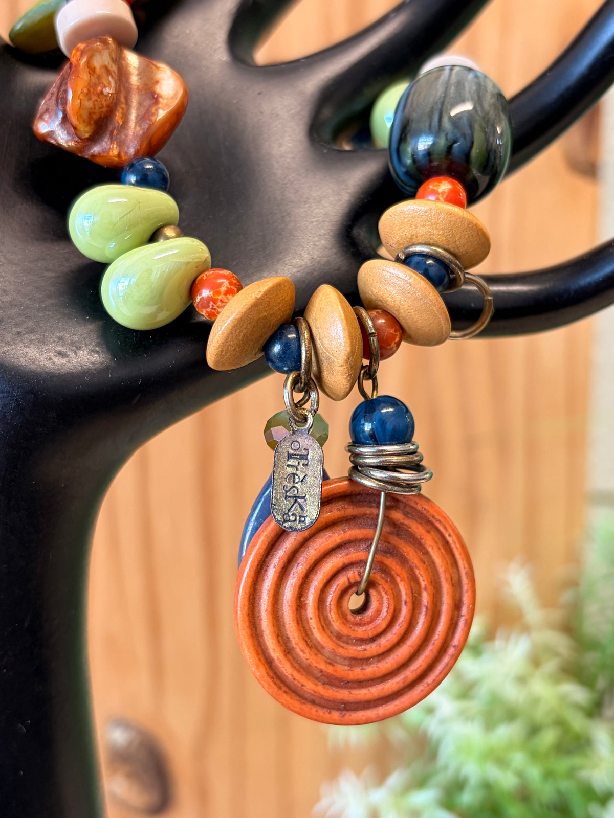 Treska Boho Beaded Charm Bracelet (As Is)