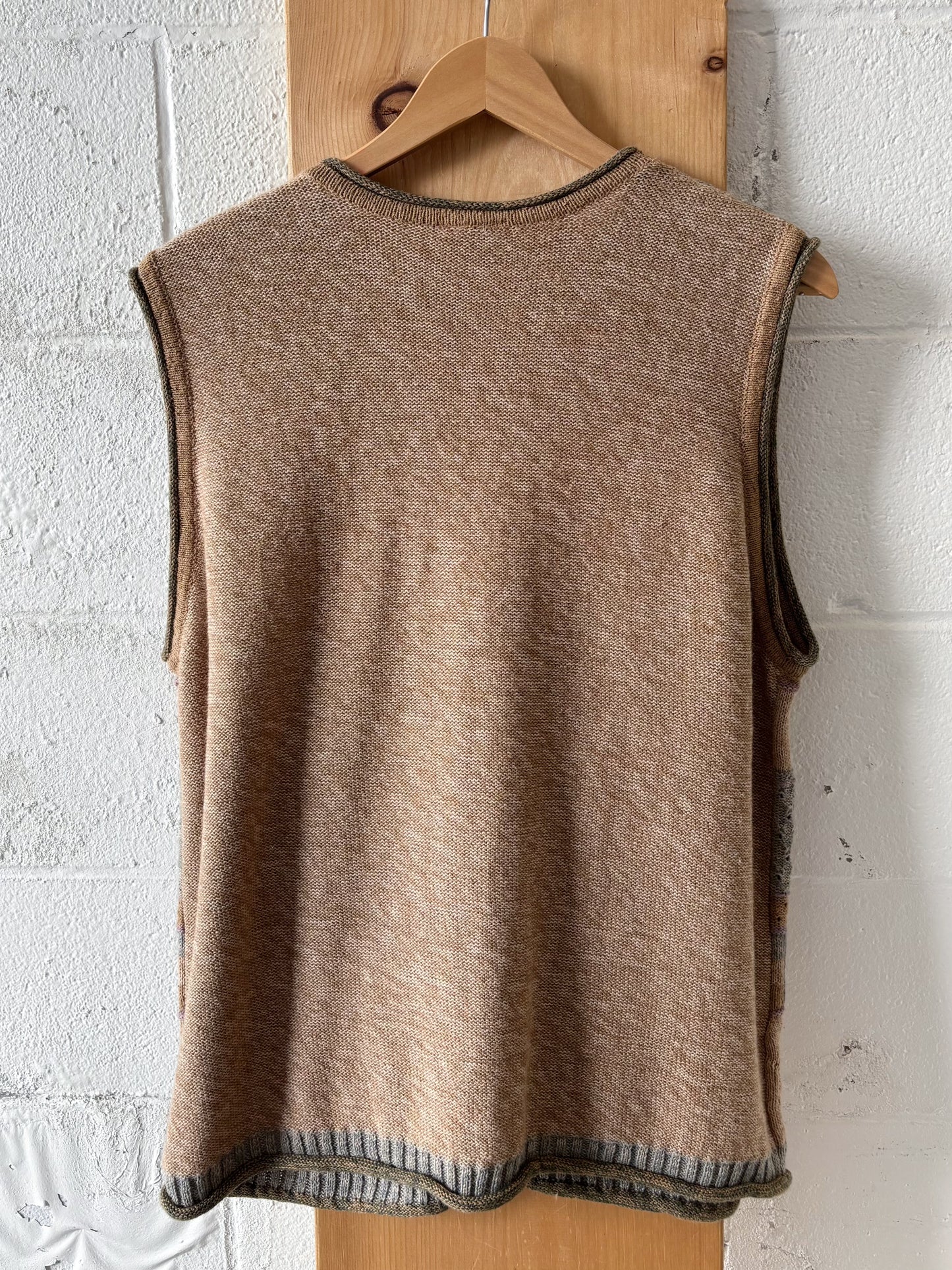 Granny Knit Sweater Vest : L