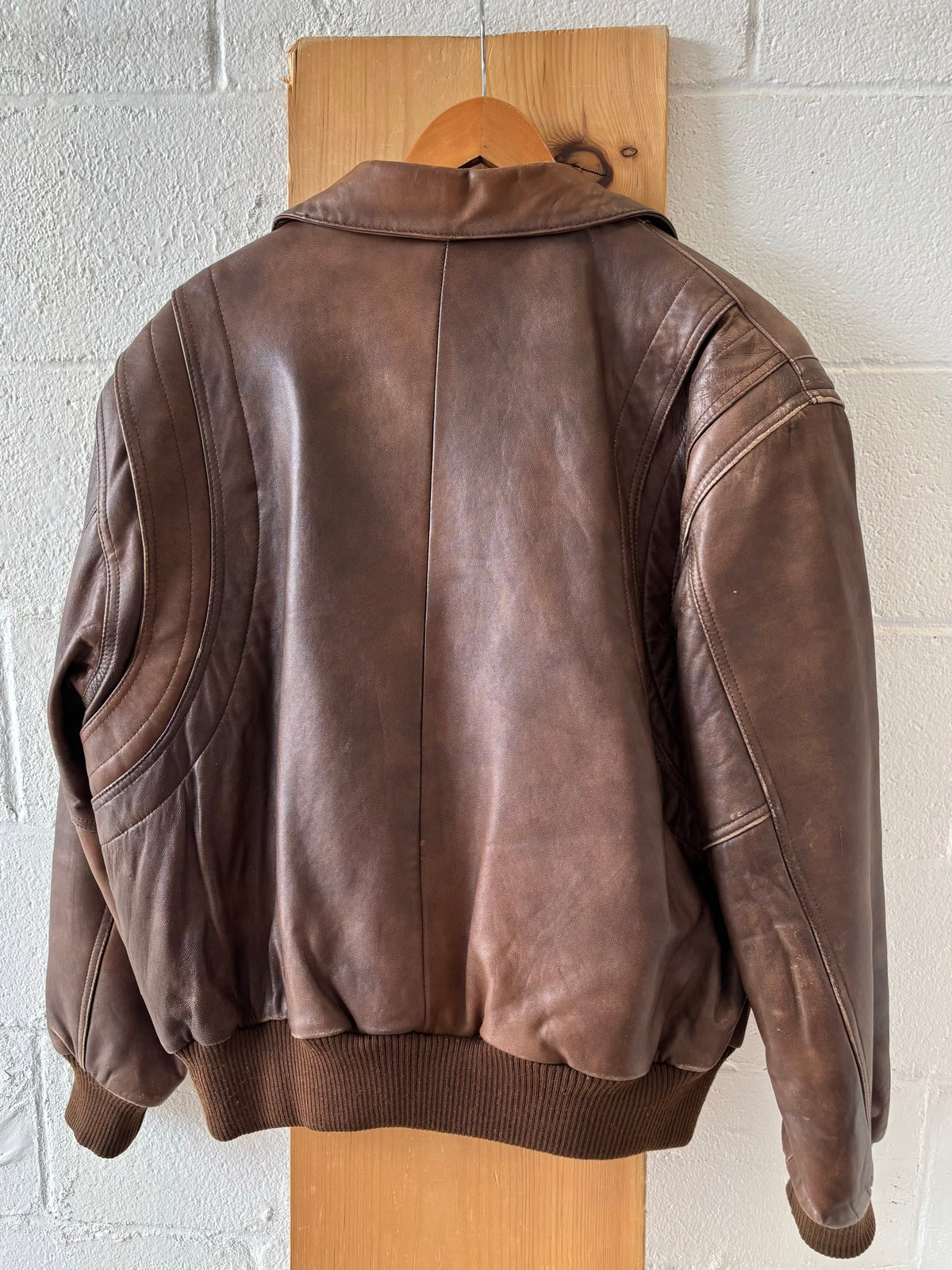Vtg Adam Spencer Leather Jacket : Size 44 R