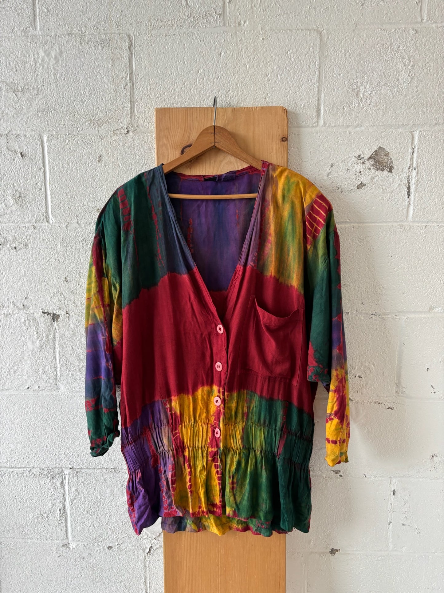 Tie Dyed Cardigan : L