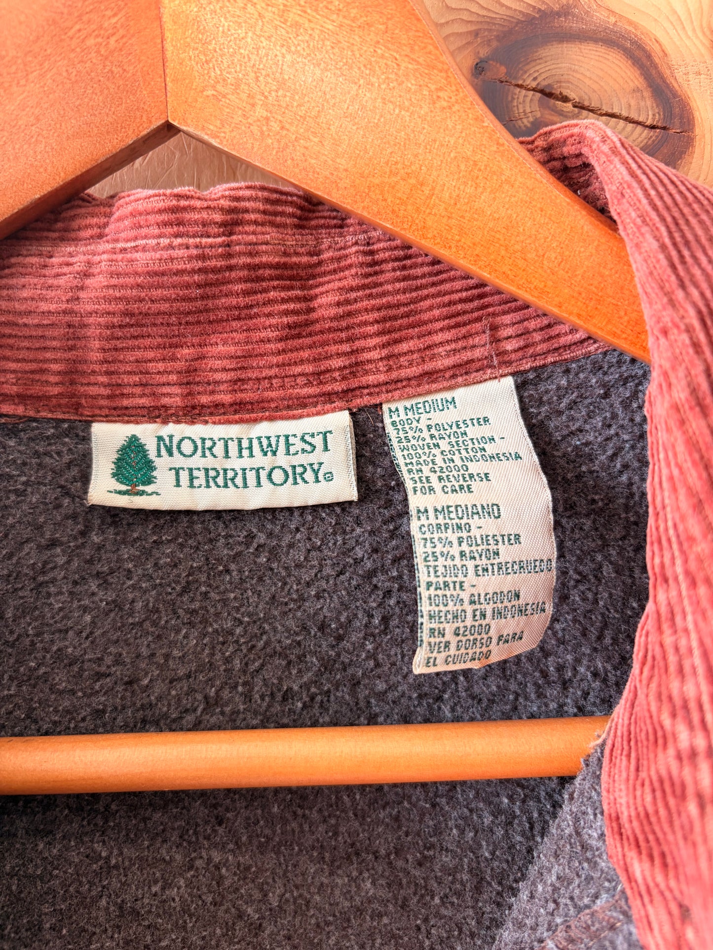 Vtg Collared Brown Shacket : M